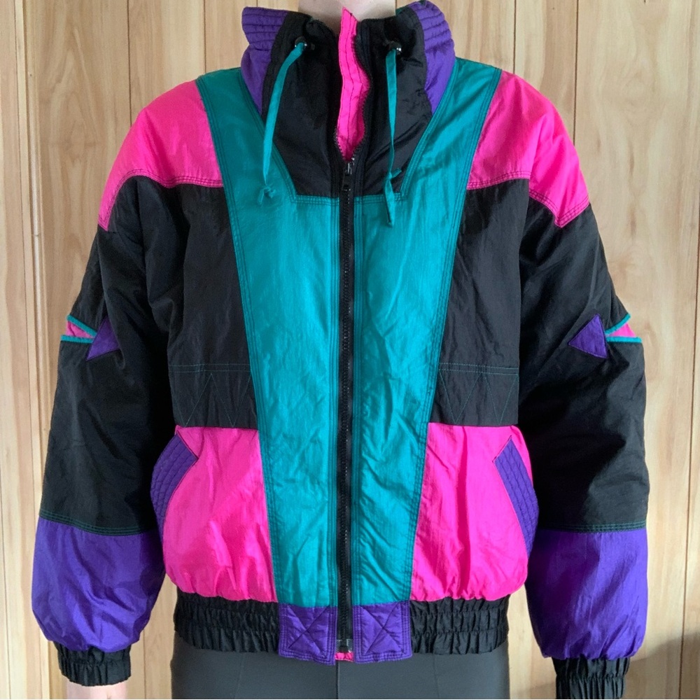 VTG Color Block Windbreaker Ski Coat